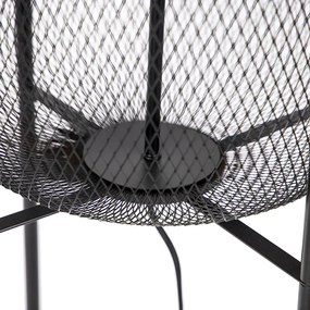 Lampada da terra moderna nera - Bliss Mesh