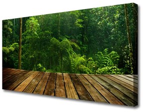 Quadro stampa su tela Pianta della natura della foresta 100x50 cm