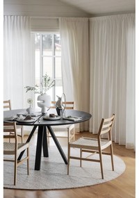 Tavolo da pranzo rotondo con piano in rovere 150x150 cm Carradale - Rowico