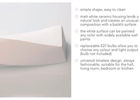 Lampada da parete in ceramica Taurus - Sollux