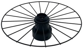 Applique MONTANA 1xE27/15W/230V diametro 30 cm nero