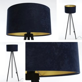 Lampada da terra STANDART 1xE27/60W/230V blu/wenge