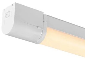 Nordlux - Lampada LED per specchio da bagno con presa integrata, 15 W, 230 V, IP44, 68,4 cm, bianco