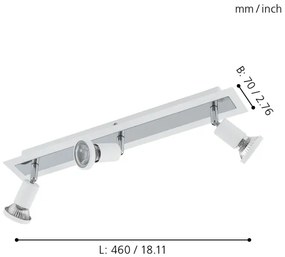 Eglo 94961 - Faretto LED SARRIA 3xGU10-LED/5W/230V
