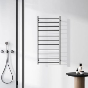Termoarredo scaldasalviette elettrico colore gun metal | KAM-TR100GM - KAMALU