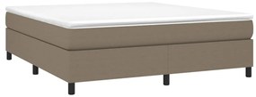 Giroletto a molle con materasso tortora 180x200 cm in tessuto