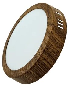 Plafoniera LED RING LED/12W/230V 4200K diametro 16 cm marrone