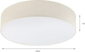 Brilagi - Plafoniera LED SIRIJA 4xE27/60W/230V diam. 60 cm crema
