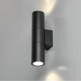 Applique da esterno 2xGU10/35W/230V IP54 arrotondato nero