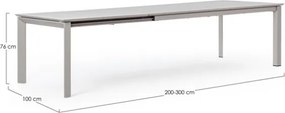 Tavolo Allungabile In Alluminio Per Esterni 110x200-300 Konnor Rastin Bizzotto