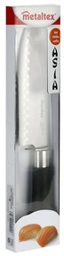 Coltello da cucina in stile giapponese, lunghezza 30 cm Santoku - Metaltex