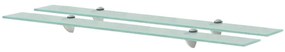 Mensole Galleggianti 2 Pz İn Vetro 90x20 Cm 8 Mm /