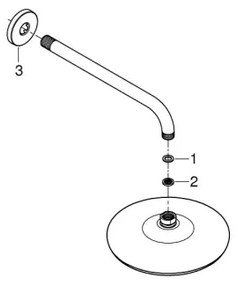 GROHE 26412000 - TEMPESTA 210 Soffione doccia 286 mm Cromo lucido