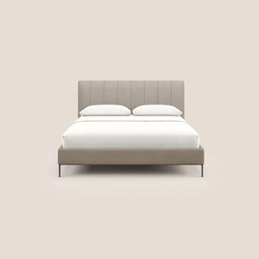 Calliope letto imbottito piedini alti completamente sfoderabile in tessuto smacchiabile T17