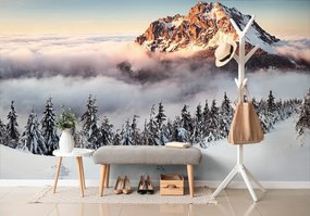 Carta da parati – Rozsutec sotto un manto di neve