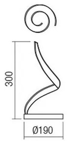 Redo 01-1815 - Lampada da tavolo a LED TORSION LED/11W/230V bianca