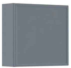 Pensile bagno Pixel laccato opaco indaco, 1 anta apertura da sinistra P 17 x L 40 x H 40 cm