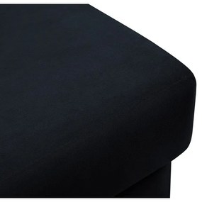 Poggiapiedi blu scuro con rivestimento in velluto Kyoto – Cosmopolitan Design