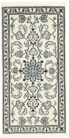 Nain Tappeto 140 x 70 Beige (Iran) Annodato A Mano