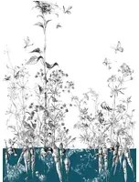 Edmond Petit Tapete Tournesol gauche - Bleu