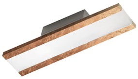 Applique Contemporanea Rail Alluminio Foglia Rame Led 34W