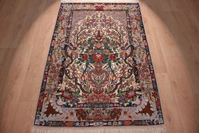 Isfahan Tappeto 160 x 110 (Iran) Annodato A Mano
