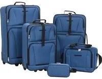 Set Valigie da Viaggio 5 pz Blu in Tessuto 4002829