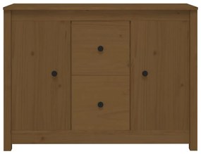 Credenza miele 100x35x74 cm in legno massello di pino