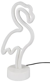 Lampada da tavolo a LED bianca (altezza 29 cm) Flamingo - Trio