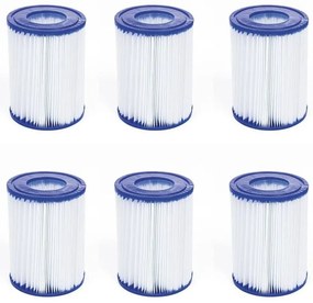 Bestway 58094-S03 Cartuccia filtrante tipo II, 6 pezzi