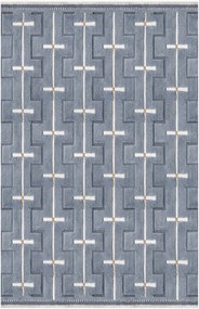 Tappeto in lana tessuto a mano con motivo in rilievo Johanna