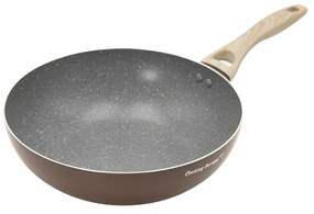 Wok 28 cm marrone scritta Cooking Therapy