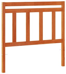 Testiera marrone cera 100 cm in legno massello di pino