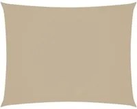 Parasole a Vela Oxford Rettangolare 3x4 m Beige 135155