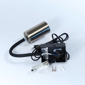 Globo 57911WM - Lampada da parete flessibile ROBBY 1xGU10/25W/230V nero/ottone