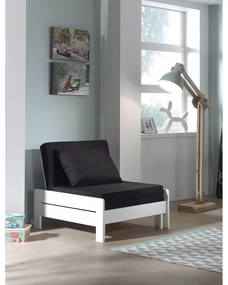 Poltrona per bambini bianca/nera Pino - Vipack