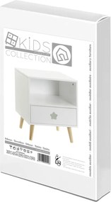 Comodino bianco per bambini - Casa Selección