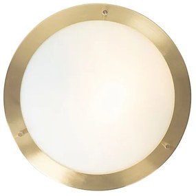 Plafoniera moderna oro 31 cm IP44 - Yuma