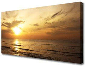 Quadro su tela Paesaggio marino 100x50 cm
