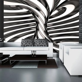 Fotomurale Black and white swirl