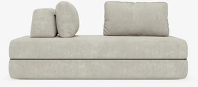 Rift divano letto matrimoniale 2 posti e 3 posti con schienali mobili - materasso alto 24 cm e memory foam in tessuto smacchiabile T31