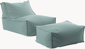 Poltrona sacco da esterno in olefina con pouf Der Sundowner