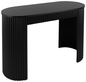 Tavolo consolle nero in metallo 40x100 cm Estriado – Leitmotiv