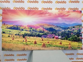 Stampa su tela – Covoni di fieno nei Carpazi
