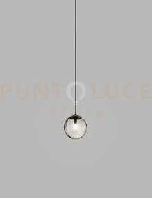 Puppet sospensione p fume' trasparente nero opaco 1 luce attacco g9