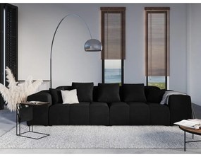 Cuscino in velluto nero per divano componibile Rome Velvet - Cosmopolitan Design
