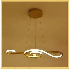 Lampadario LED a sospensione con filo LED/18W/230V 3000K oro