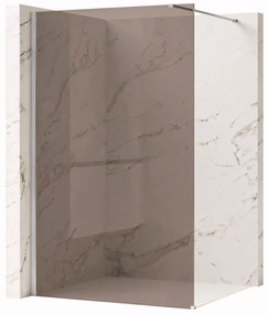 Parete doccia Rea Flexi Brown / Chrome 100