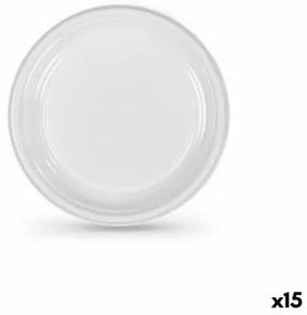 Set di piatti riutilizzabili Algon Bianco Plastica 17 x 17 x 1,5 cm (36 Unità)