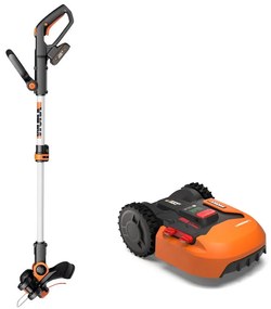 Robot tagliaerba WORX Landroid S400, incluso tagliabordi larghezza di taglio 18 cm